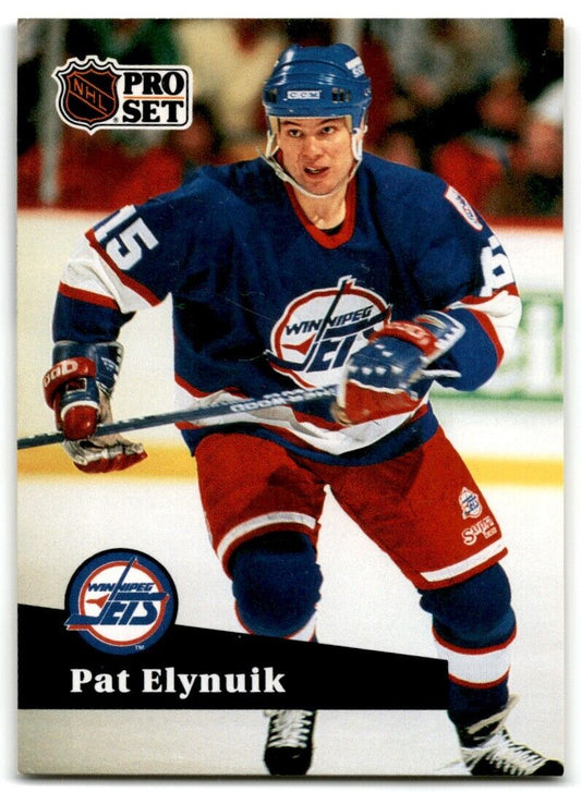 1991-92 Pro Set Pat Elynuik Winnipeg Jets #262