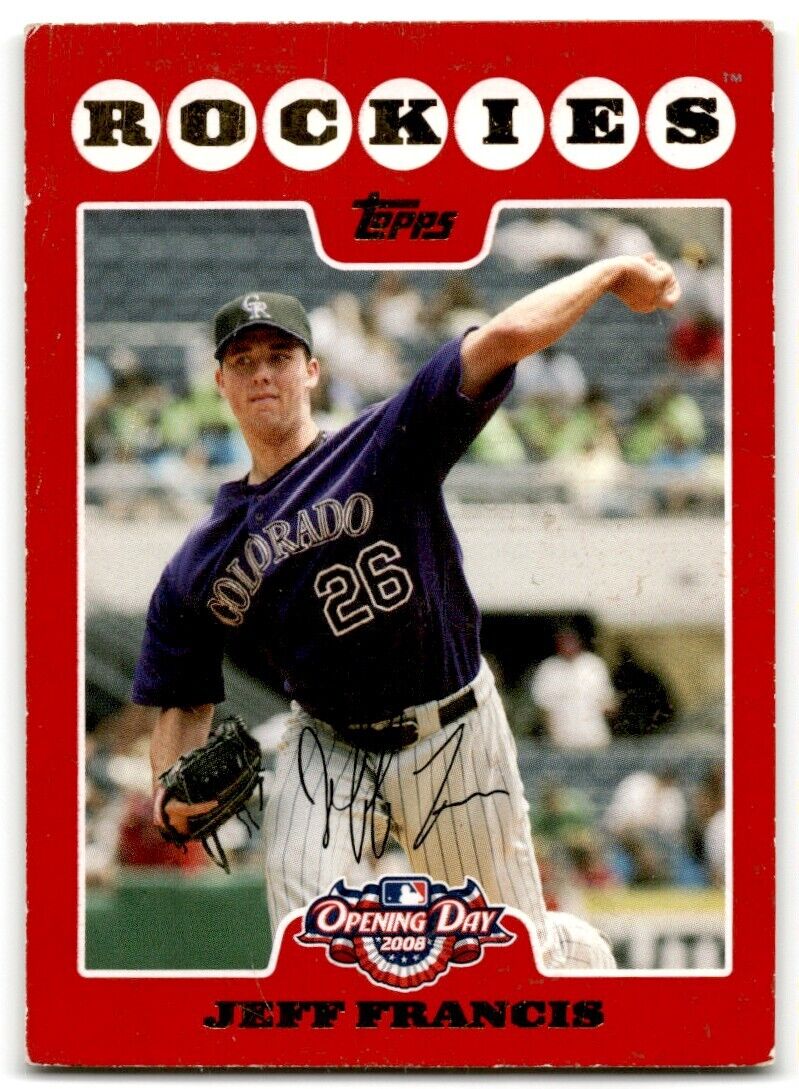 2008 Topps Opening Day Jeff Francis Colorado Rockies #162