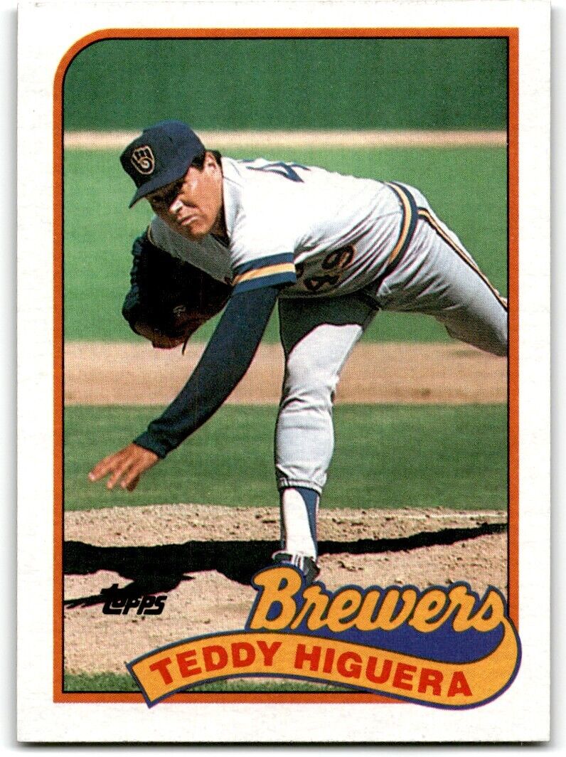 1989 Topps Teddy Higuera Milwaukee Brewers #595