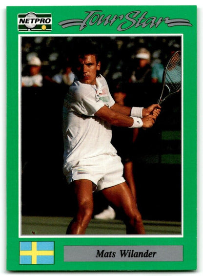 1991 Protennis player Cards Netpro Tour Star Mats Wilander #92