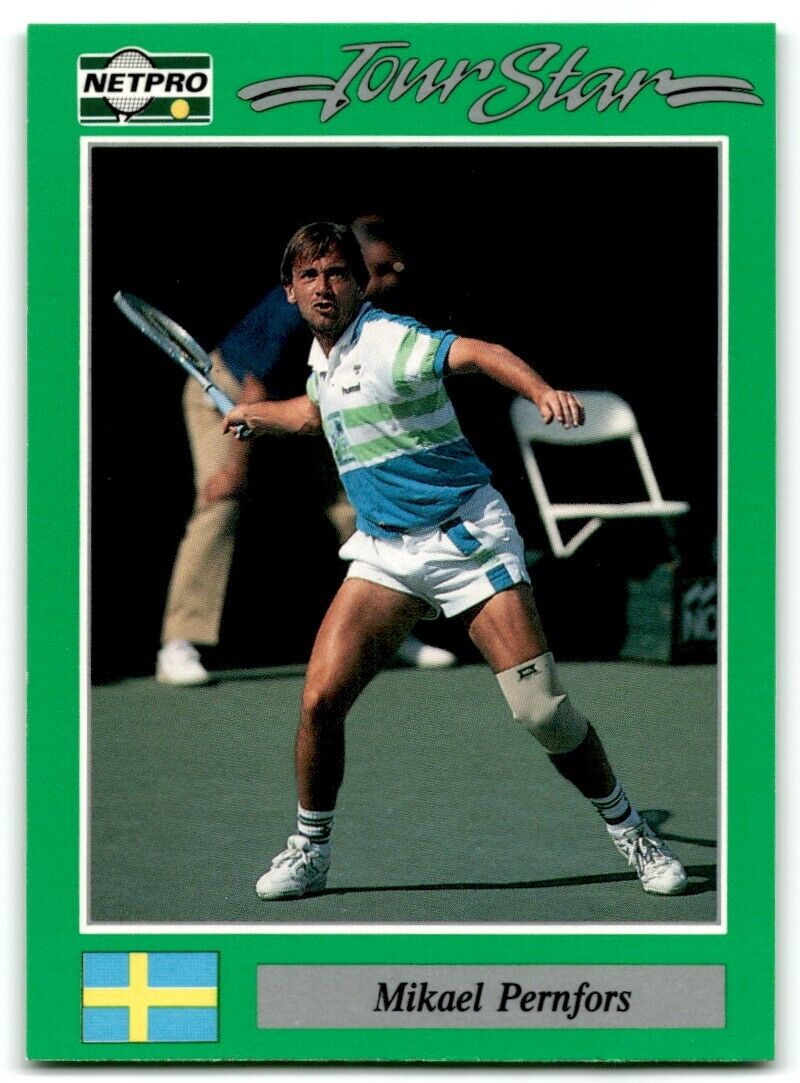 1991 Protennis player Cards Netpro Tour Star Mikael Pernfors #52