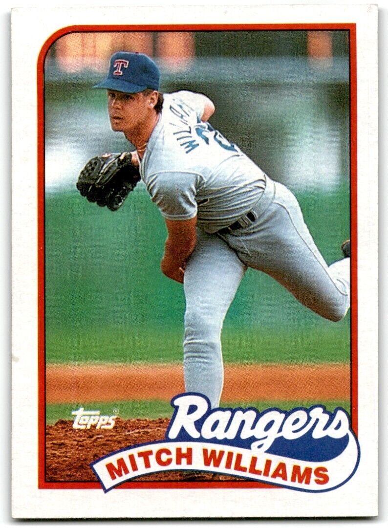 1989 Topps Mitch Williams Texas Rangers #411