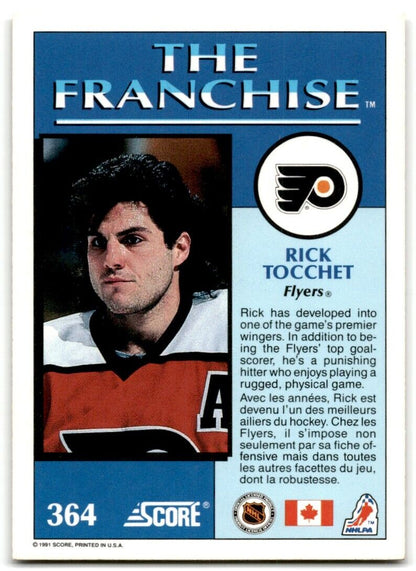 1991-92 Score Canadian English Rick Tocchet Philadelphia Flyers #364