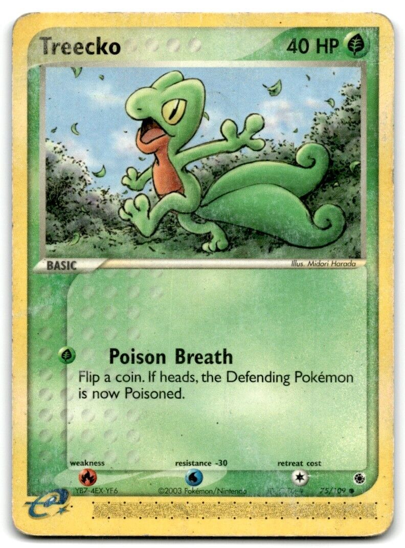 2003 EX - Ruby & Sapphire Treecko Basic/Common #75