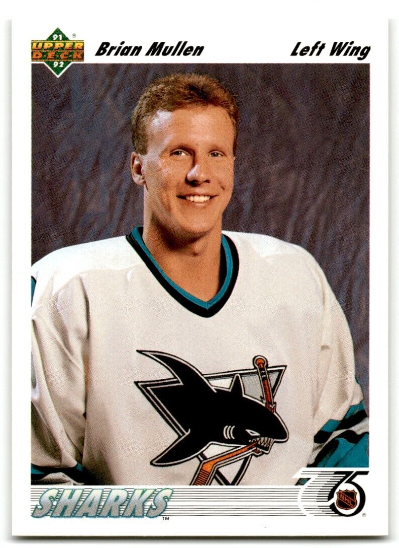 1991-92 Upper Deck Brian Mullen San Jose Sharks #57