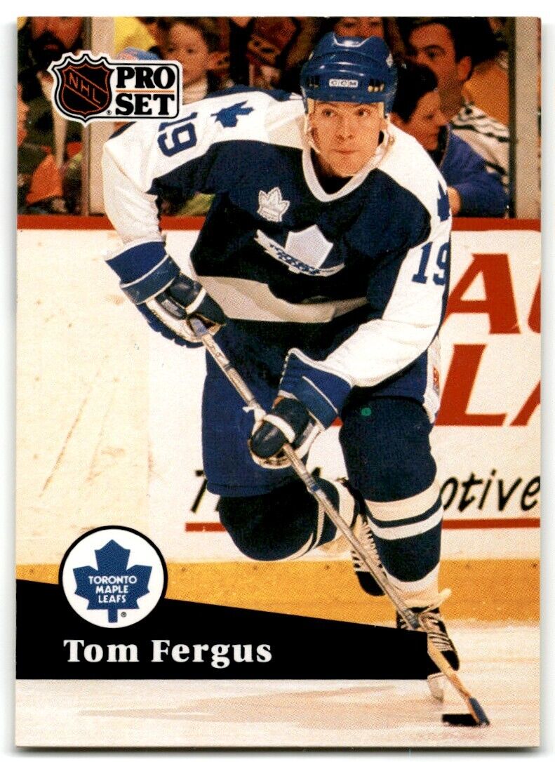 1991-92 Pro Set French Tom Fergus Toronto Maple Leafs #234