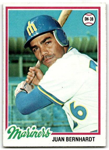 1978 Topps Juan Bernhardt Seattle Mariners #698