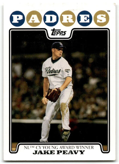 2008 Topps Jake Peavy San Diego Padres #324