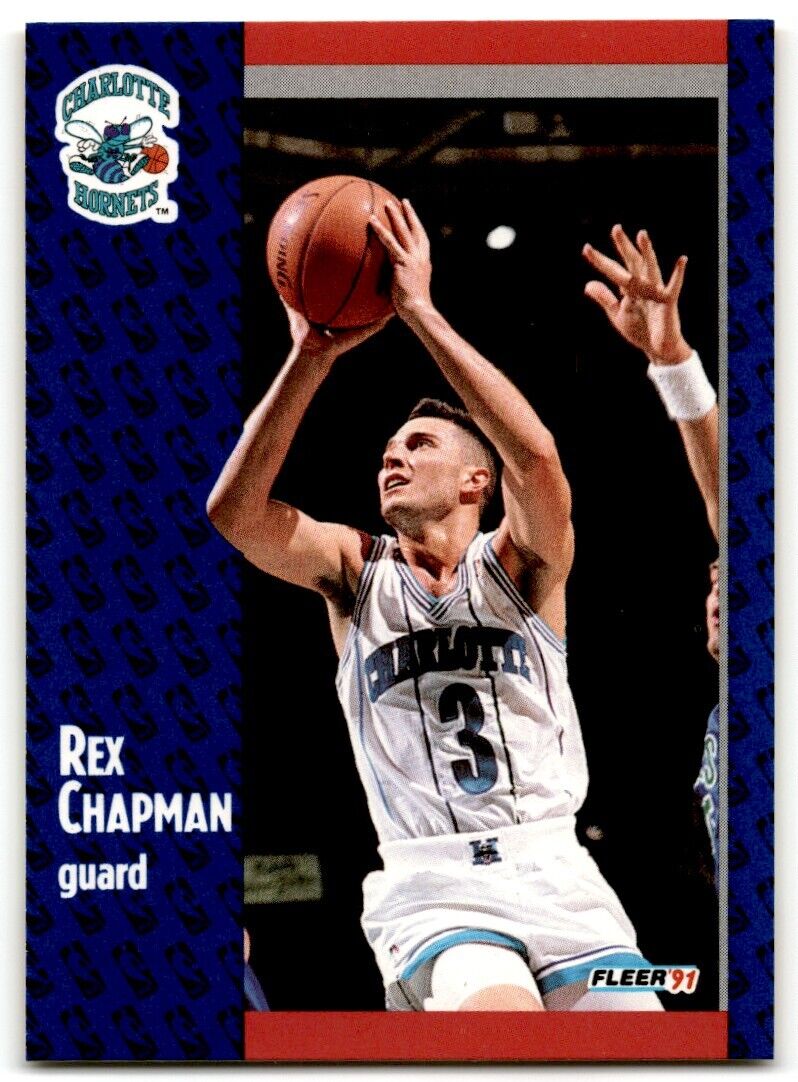 1991-92 Fleer Rex Chapman Charlotte Hornets #18