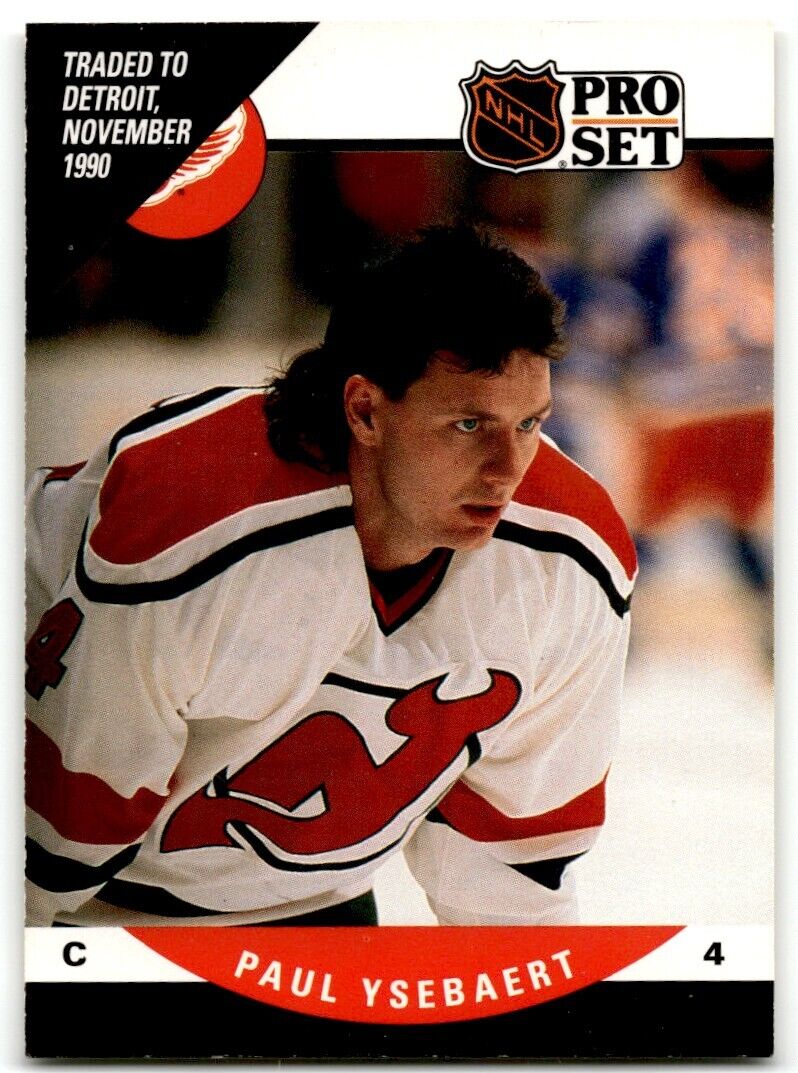 1990-91 Pro Set Paul Ysebaert Detroit Red Wings #607