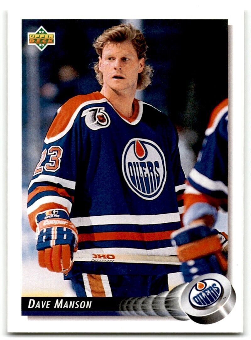 1992-93 Upper Deck Dave Manson Edmonton Oilers #84