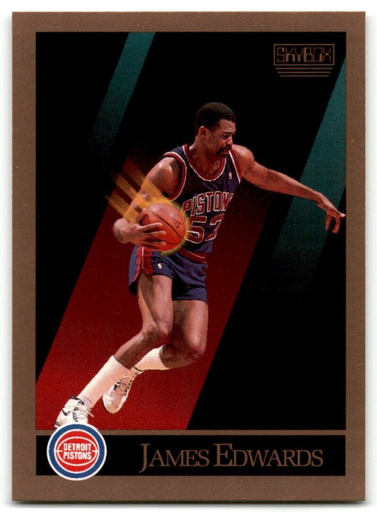 1990-91 SkyBox James Edwards Detroit Pistons #85