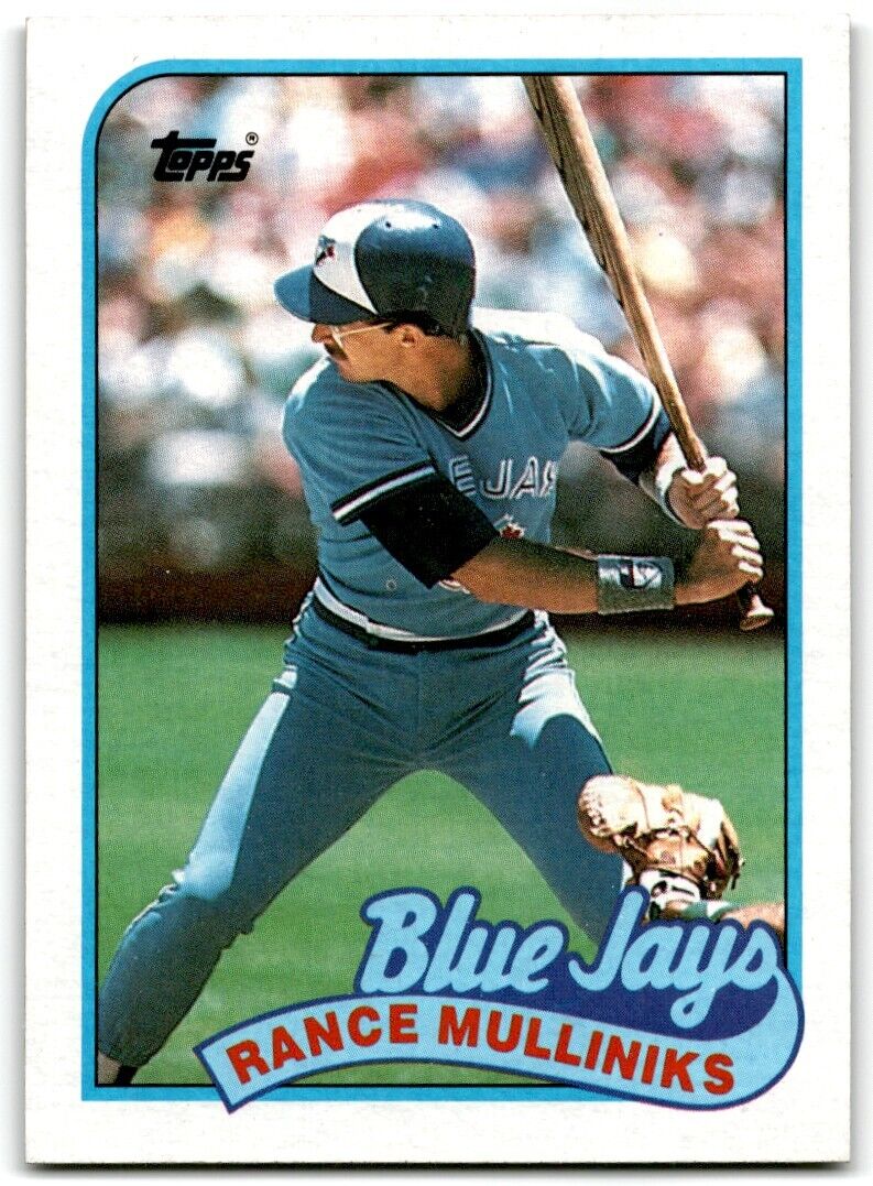 1989 Topps Rance Mulliniks Toronto Blue Jays #618