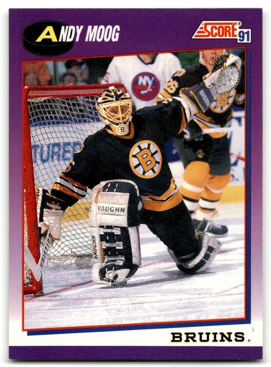 1991-92 Score American Andy Moog Boston Bruins #90