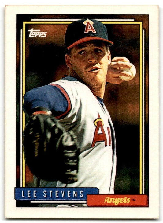 1992 Topps Lee Stevens California Angels #702