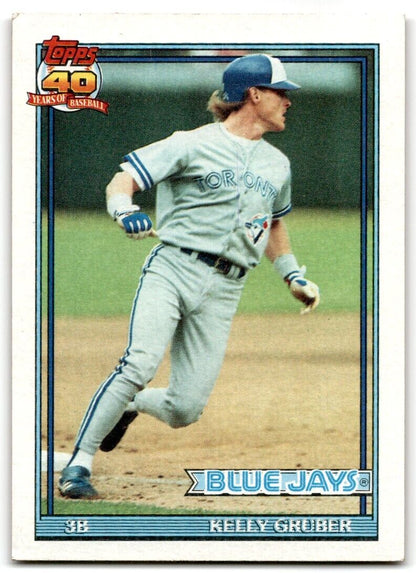 1991 Topps Kelly Gruber Toronto Blue Jays #370