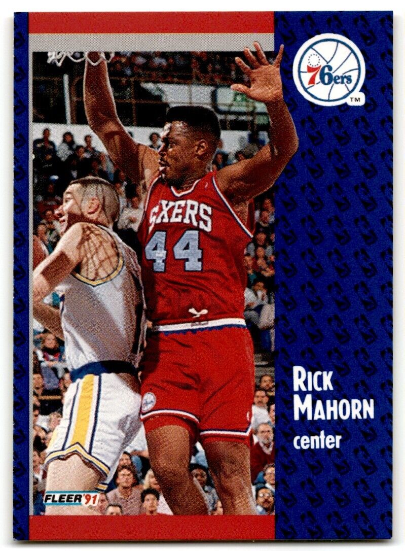 1991-92 Fleer Rick Mahorn Philadelphia 76ers #156