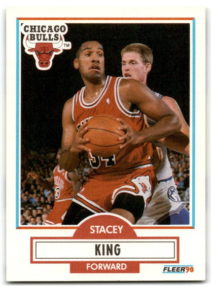 1990-91 Fleer Stacey King Rookie Chicago Bulls #27