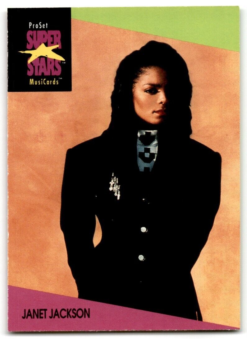 1991-92 ProSet Super Stars MusiCard Janet Jackson #58