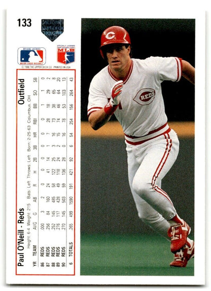 1991 Upper Deck Paul O'Neill Cincinnati Reds #133