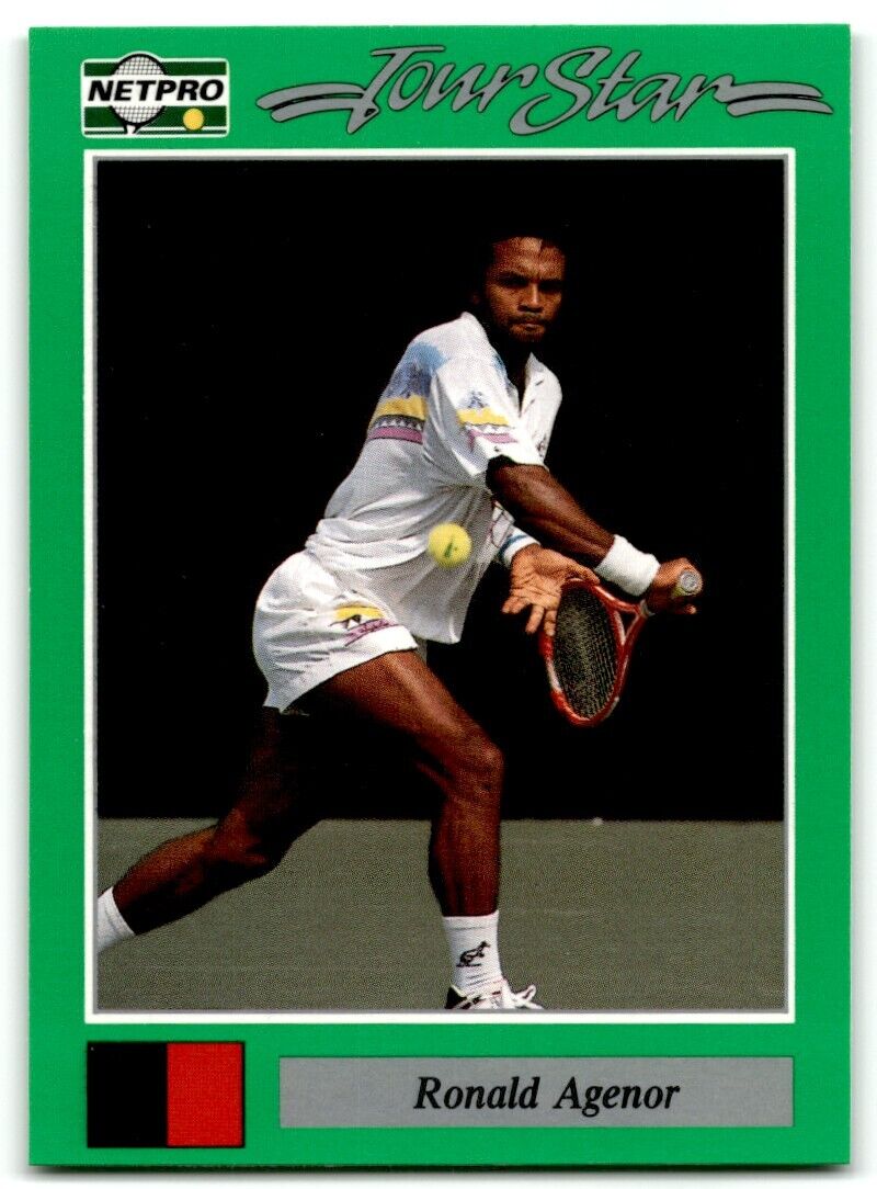 1991 Protennis player Cards Netpro Tour Star Ronald Agenor #87