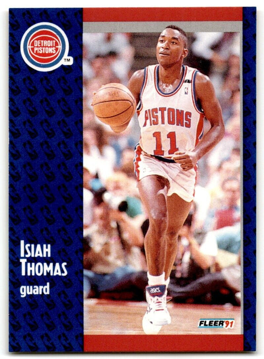 1991-92 Fleer Isiah Thomas Detroit Pistons #64