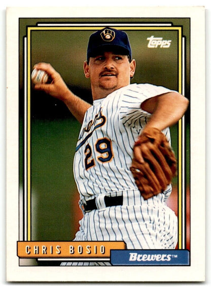 1992 Topps Chris Bosio Milwaukee Brewers #638