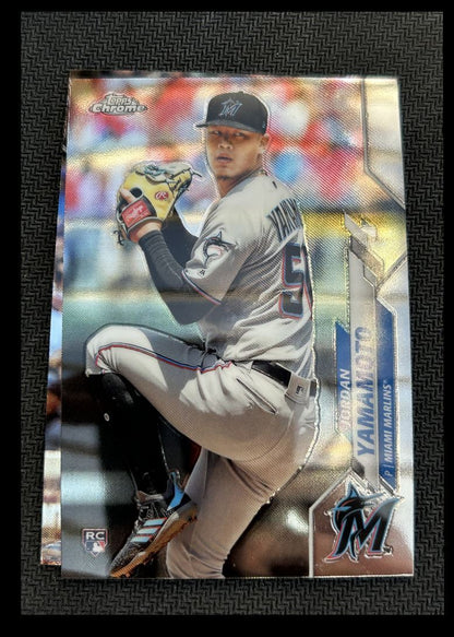 2020 Topps Chrome Jordan Yamamoto Rookie Miami Marlins #82