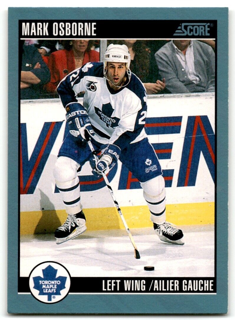 1992-93 Score Mark Osborne Toronto Maple Leafs #277