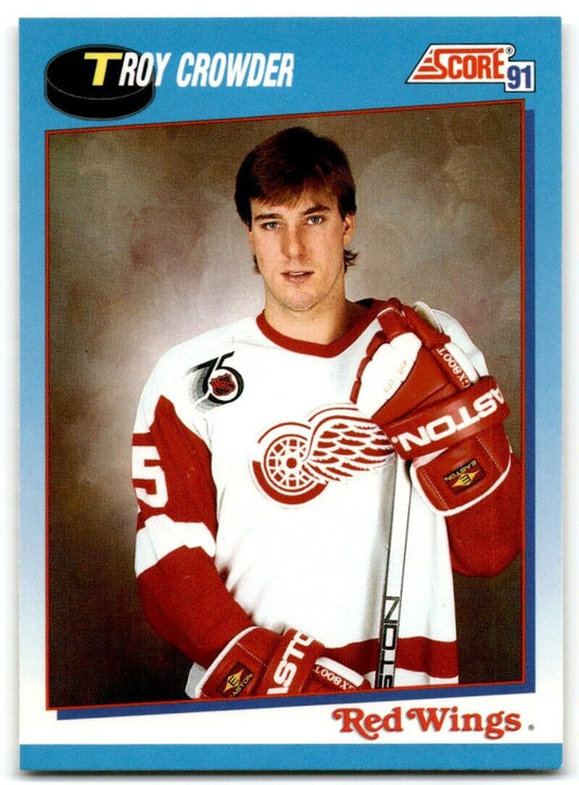 1991-92 Score Canadian Bilingual Troy Crowder Detroit Red Wings #602