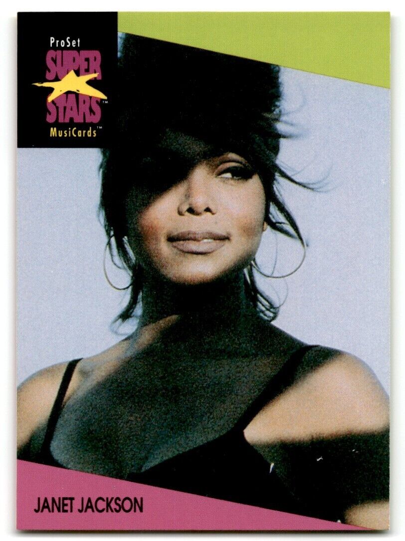 1991-92 ProSet Super Stars MusiCard Janet Jackson #60