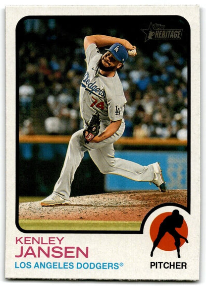 2022 Topps Heritage Kenley Jansen Los Angeles Dodgers #387