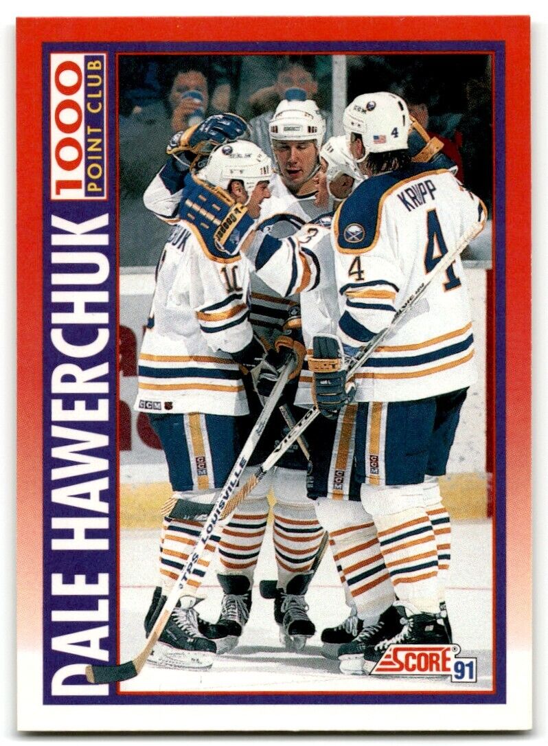 1991-92 Score Canadian Dale Hawerchuk Buffalo Sabres #266