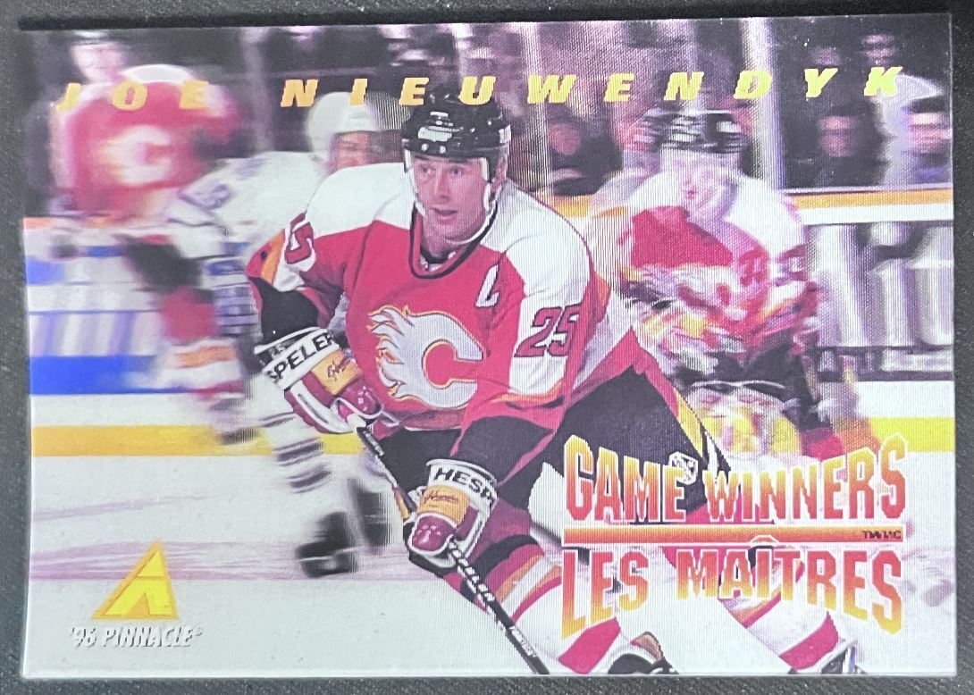 1995-96 Pinnacle McDonald's Game Winners Joe Nieuwendyk Calgary Flames #MCD-12