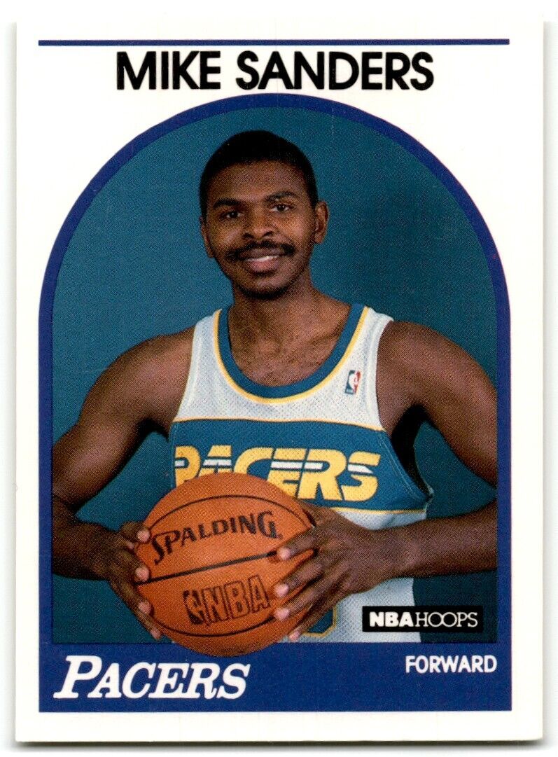 1989-90 Hoops Mike Sanders Indiana Pacers #340