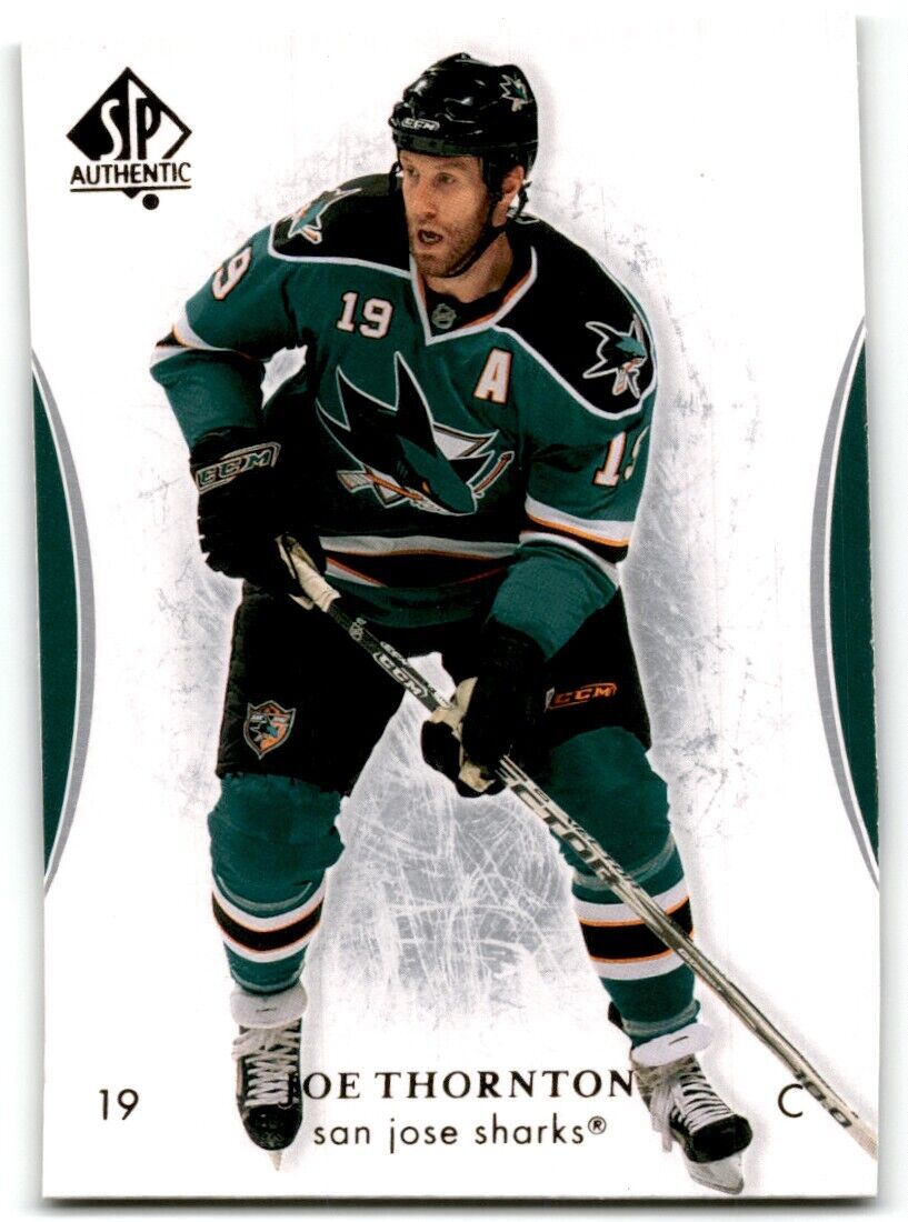 2007-08 SP Authentic Joe Thornton San Jose Sharks #83