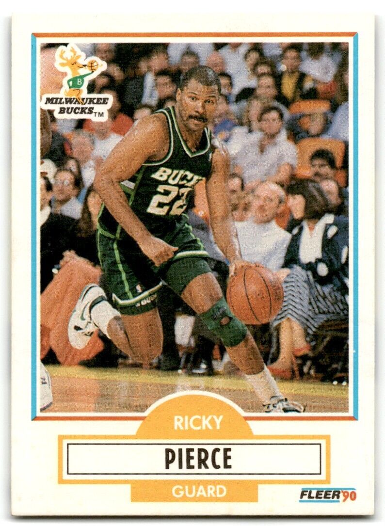 1990-91 Fleer Ricky Pierce Milwaukee Bucks #106