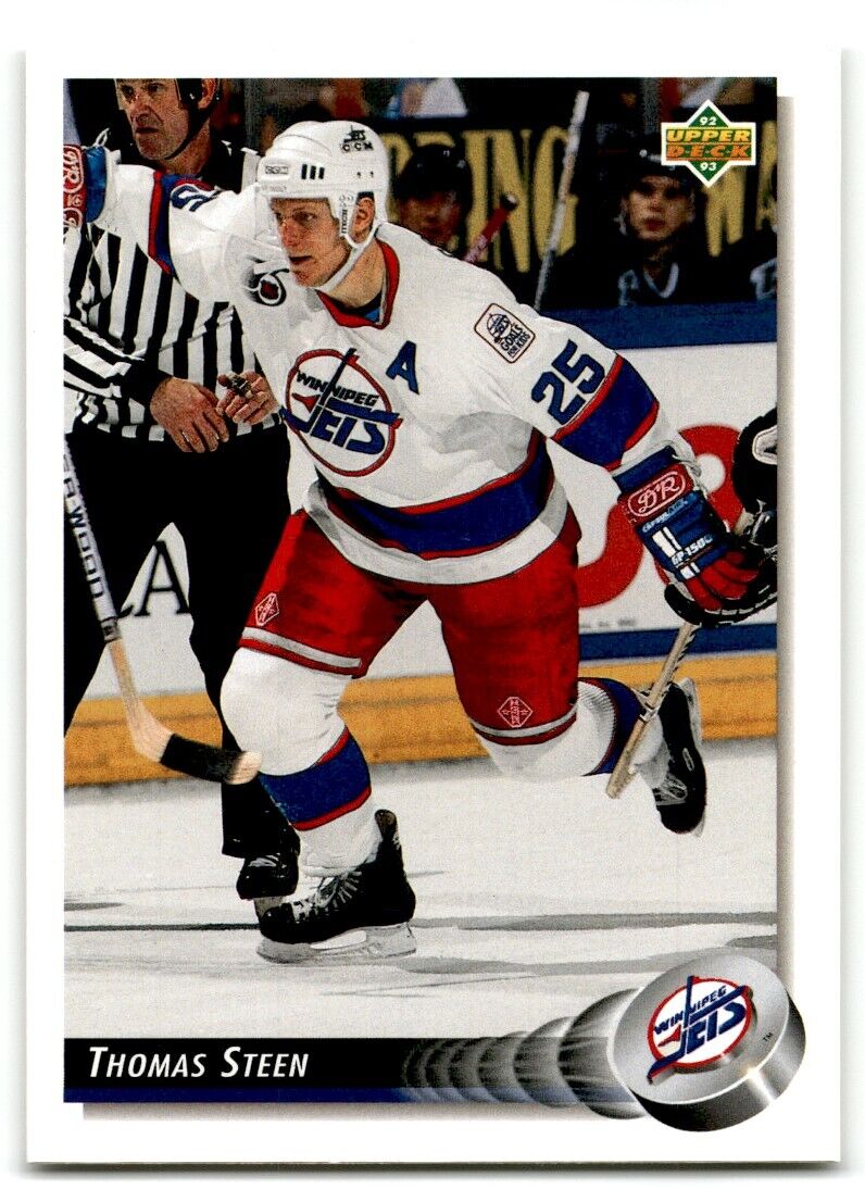 1992-93 Upper Deck Thomas Steen Winnipeg Jets #154