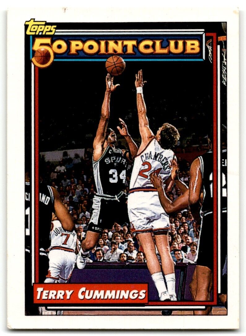 1992-93 Topps 50 point Club Terry Cummings San Antonio Spurs #209