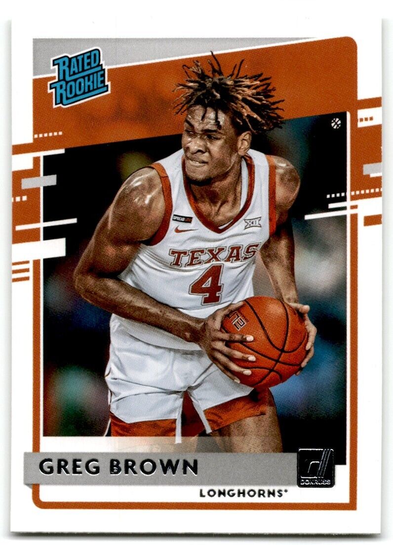 2021-22 Panini Chronicles Donruss Draft Picks Greg Brown III Texas Longhorns #39