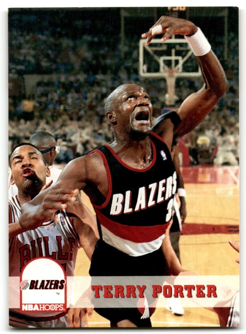 1993-94 Hoops Fifth Anniversary Gold Terry Porter Portland Trail Blazers #182