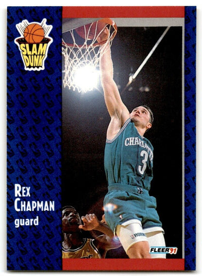 1991-92 Fleer Rex Chapman Charlotte Hornets #229