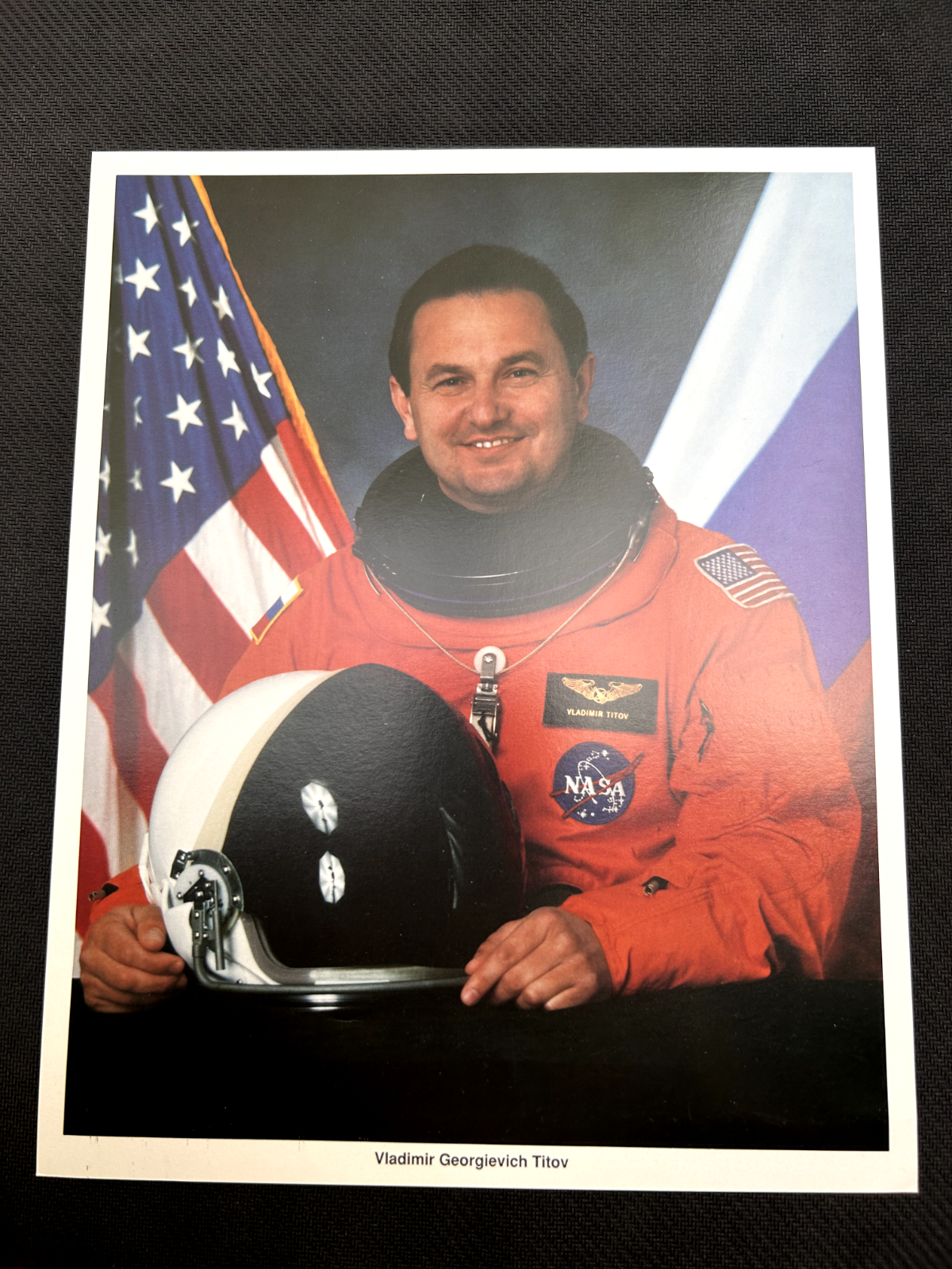 Vladimir Georgievich Tito Russian Air Force Cosmonaut official litho