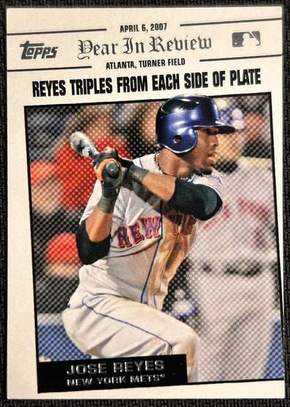 2008 Topps Year in Review Jose Reyes New York Mets #YR6