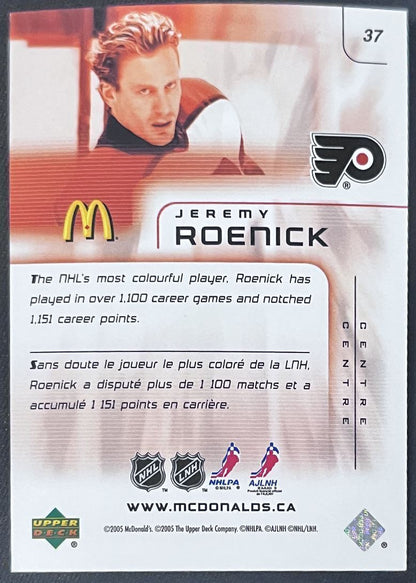 2005-06 Upper Deck McDonald's Jeremy Roenick Philadelphia Flyers #37