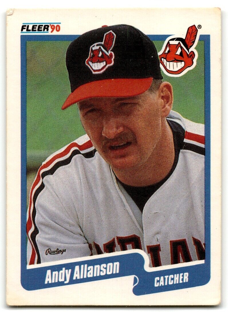 1990 Fleer Andy Allanson Cleveland Indians #483