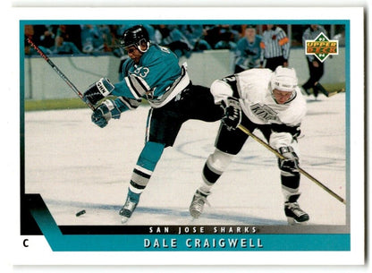 1993-94 Upper Deck Dale Craigwell San Jose Sharks #56