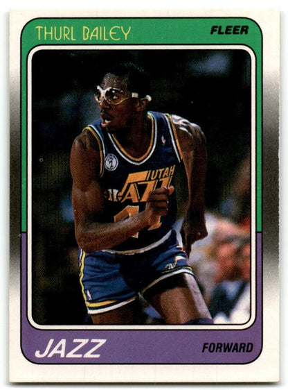 1988-89 Fleer Thurl Bailey Utah Jazz #111