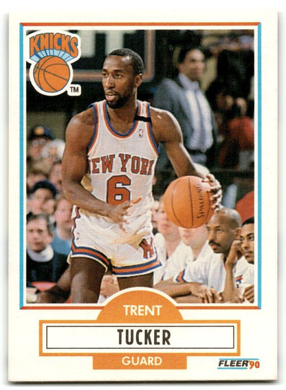 1990-91 Fleer Trent Tucker New York Knicks #129