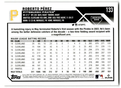 2023 Topps Roberto Perez Pittsburgh Pirates #133